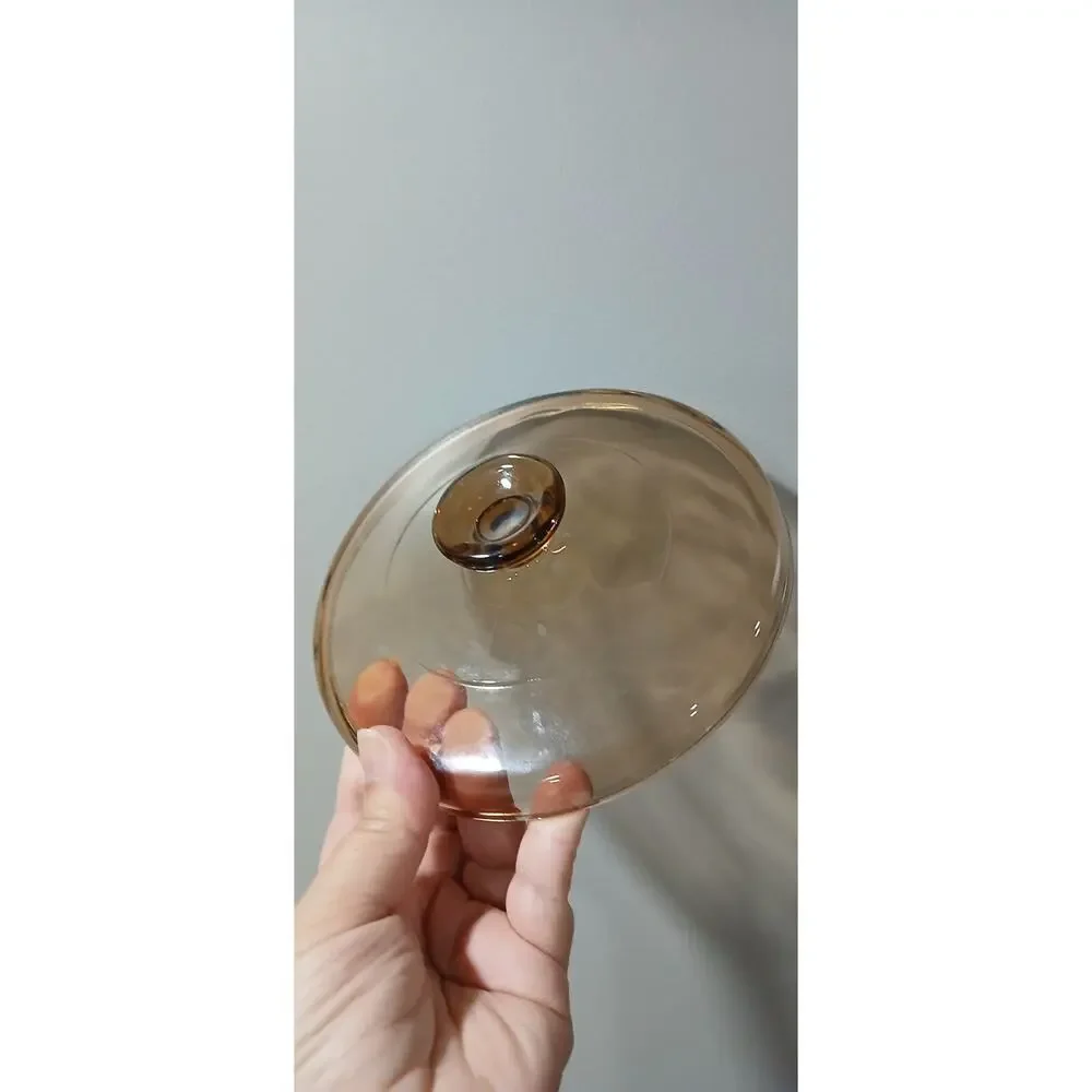 Vision Ware Corning Pyrex Replacement Lid Amber 6 Inches